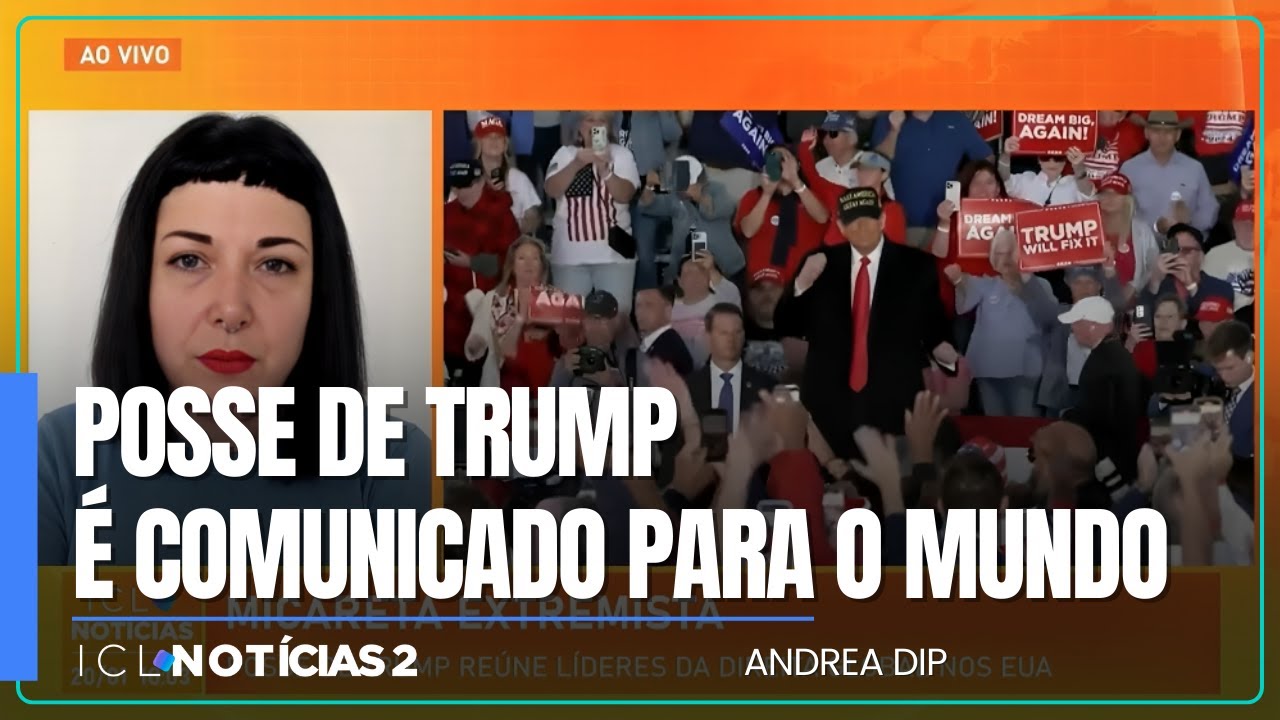 Trump deve fazer da sua posse um ato político e um comunicado para o mundo, analisa Andrea Dip
