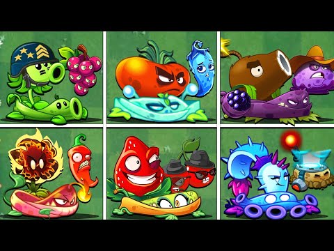 PvZ2 Random 6 Team Plants & Vine & Bomb Battlez - Who Will Win ?