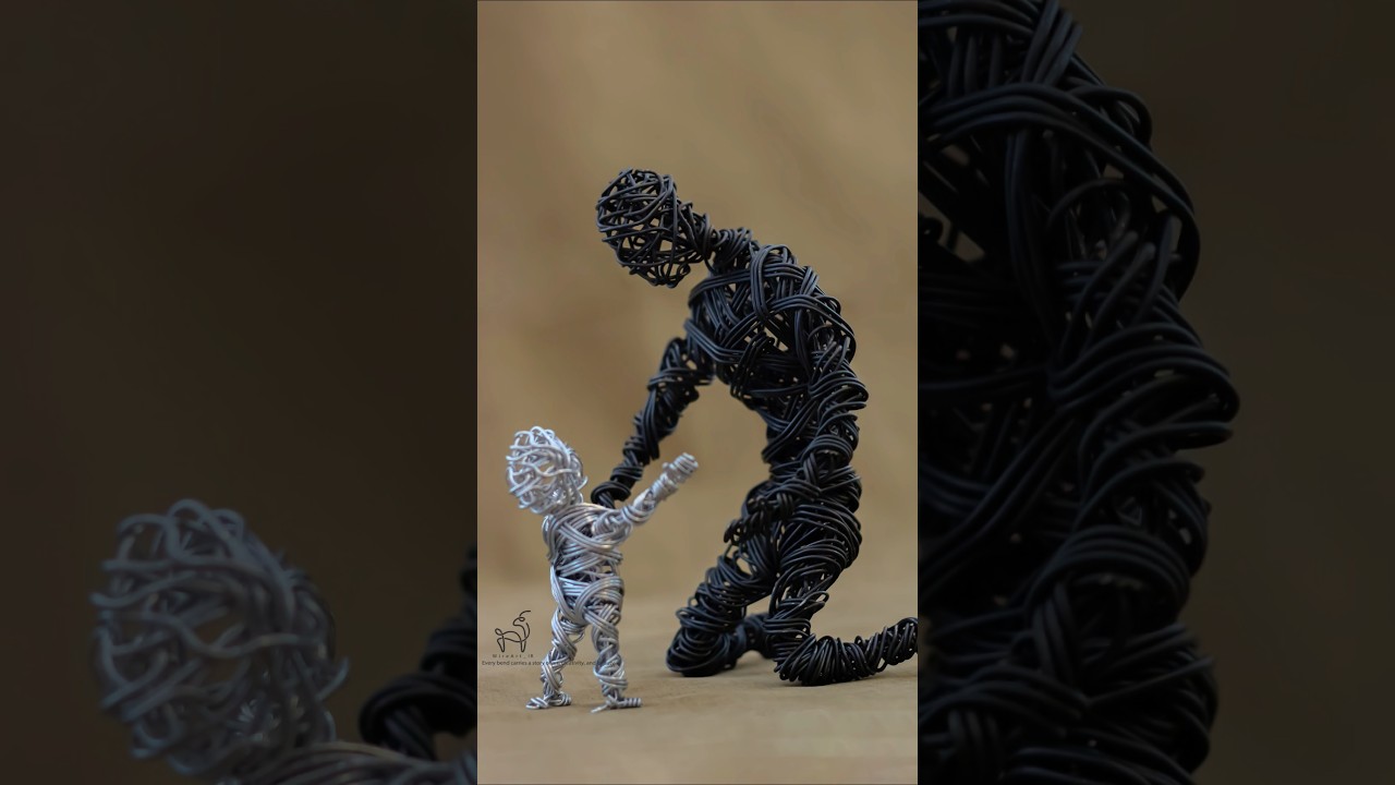 Can You Believe These Wire Sculptures Are Handmade? #WireArt  #Sculpture #artist #پدر #dad