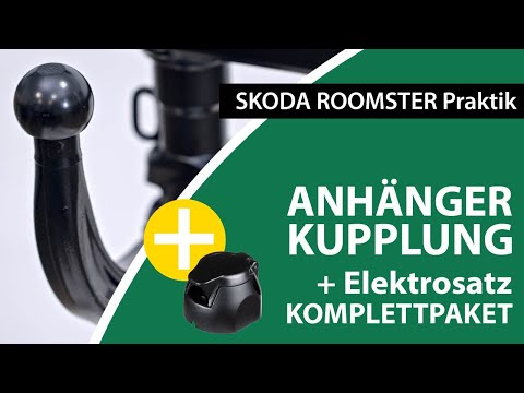 Anhängerkupplung abnehmbar SKODA ROOMSTER Praktik  | Westfalia Komplettsatz + Montage von Rameder