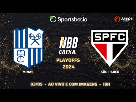 NBB: Playoffs - MINAS x SÃO PAULO | Ao vivo e com imagens | 03/05/2024