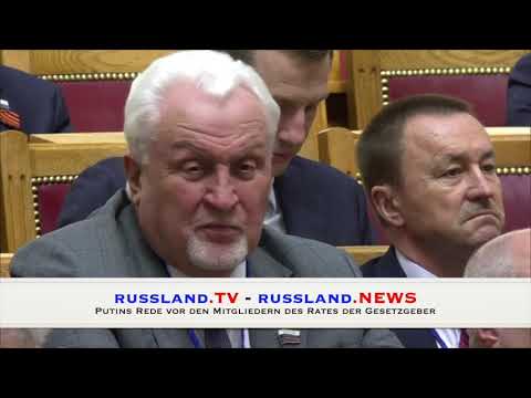Putins Rede vor den Mitgliedern des Rates der Gesetzgeber