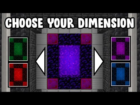 Minecraft but you can CHOOSE YOUR DIMENSION...