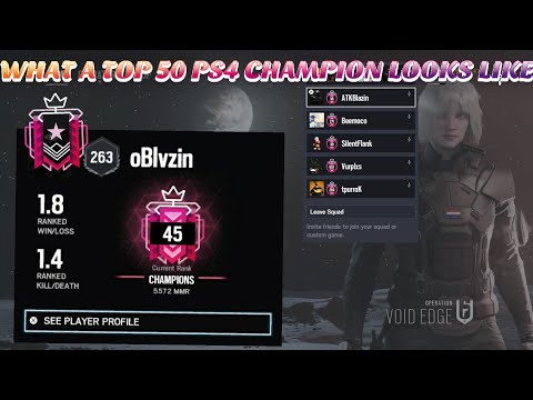 WHAT A TOP 50 PS4 CHAMPION LOOKS LIKE /Settings and sens - Rainbow six siege