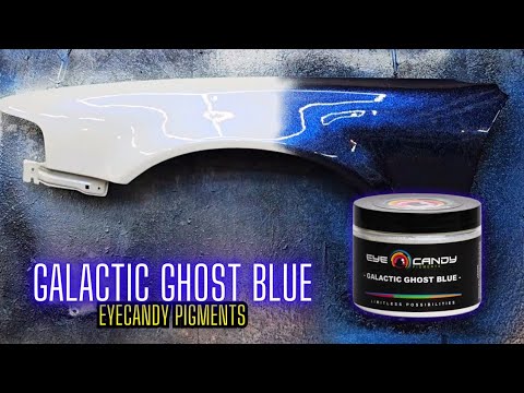 GALACTIC GHOST BLUE EYE CANDY OVER RUSTOLEUM AND FINISH 1 CLEAR COAT REVIEW