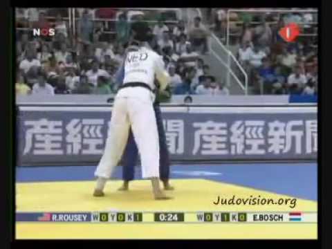 JUDO 2007 World Championships: Ronda Rousey (USA) Edith Bosch (NED)