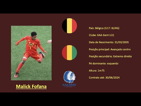 Malick Fofana (KAA Gent | Belgium) footage vs Estonia & Spain U17
