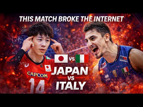 THIS MATCH BROKE THE INTERNET | Japan vs Italy Volleyball Battle
