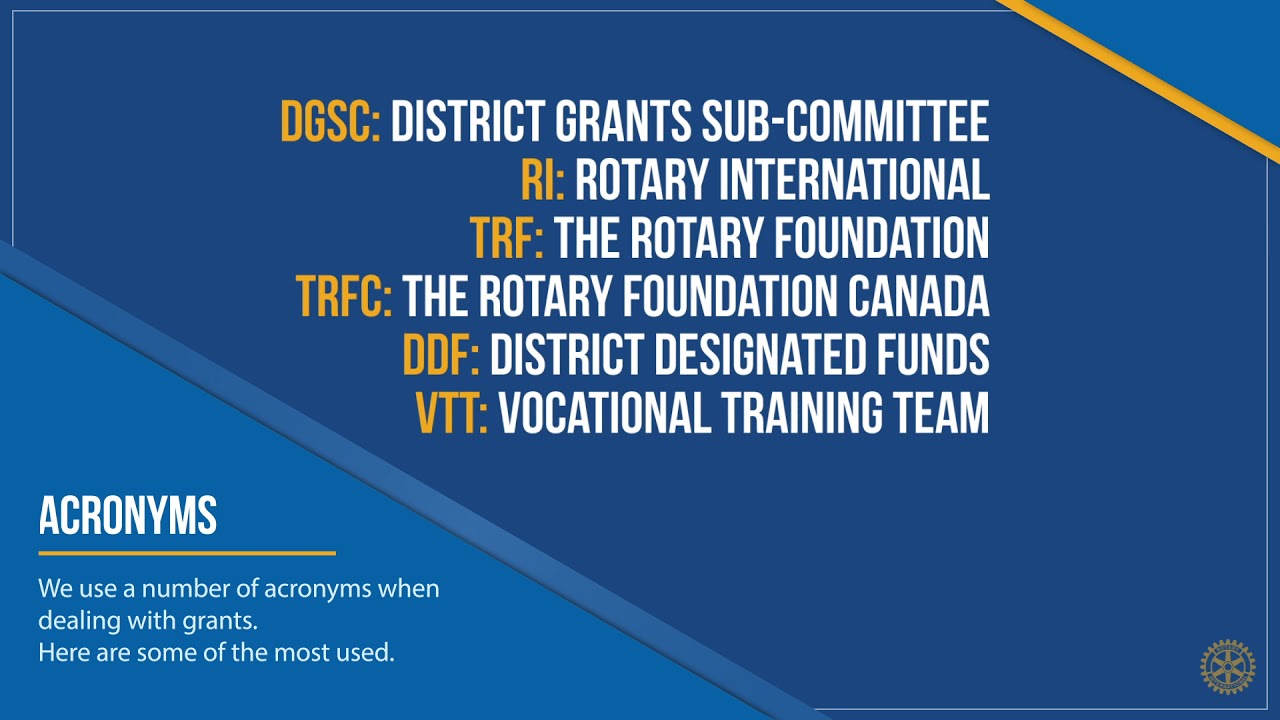 Introduction to District Grants