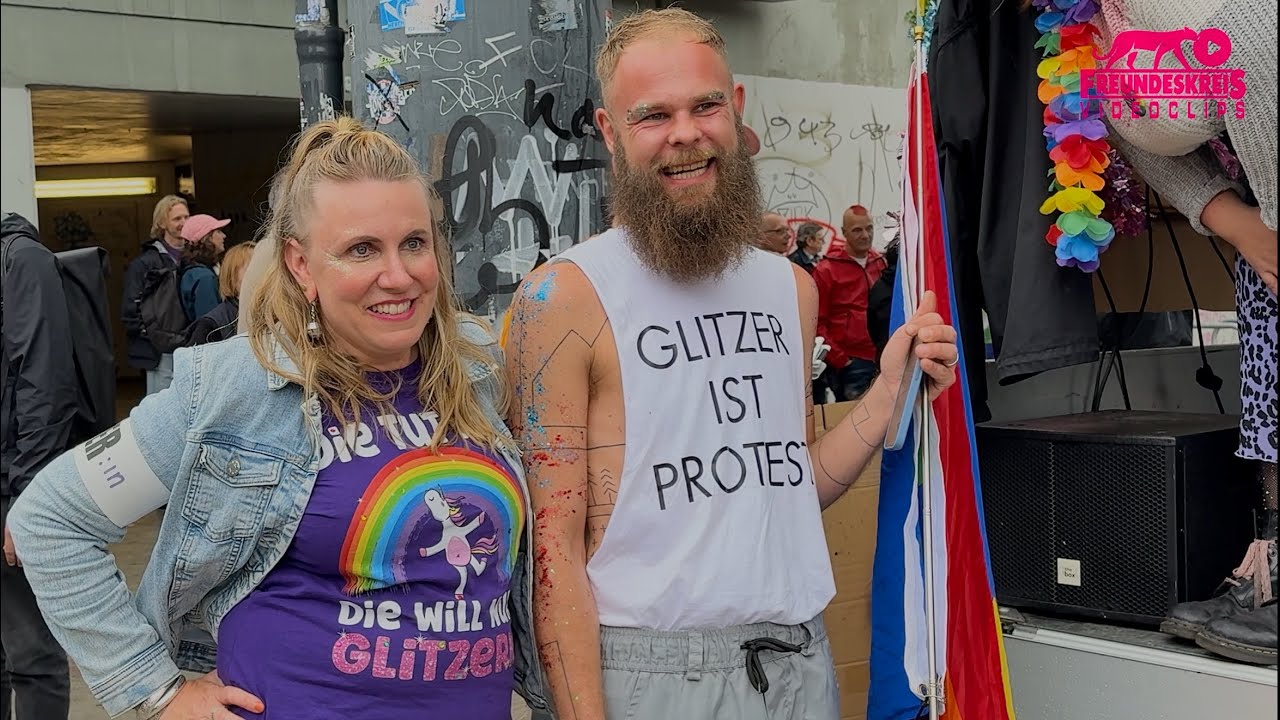 1. CSD TF | Glitzern ist Protest, Blitz gegen das Vergessen! (Willi Beyer, Aktionsbündnis Jüterbog)