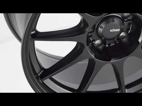 Dekagram - Semi Matte Black (Profile A) | Konig Wheels