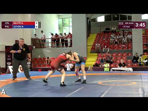 1/8 WW - 49 kg: G. DILYTE (LTU) v. K. CZYZIO (POL)
