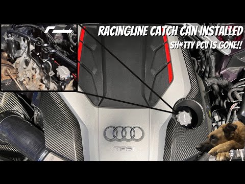 B9 S4 - Racingline Catch Can Install - Goodbye PCV Issues!!