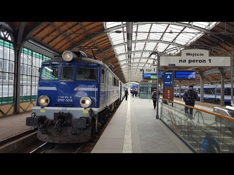 Głośny i dynamiczny start EP07-1016 z IC 4800/1 Świętopełk do Szczecina Głównego.