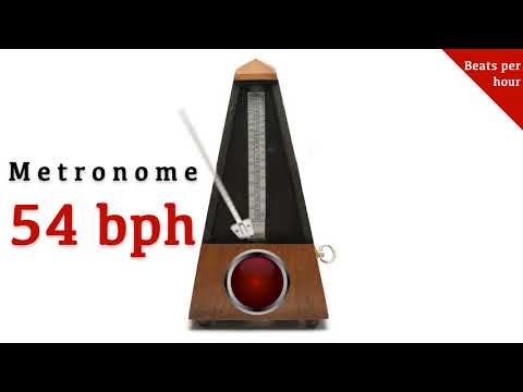 Metronome 54 bph 🎼 (beats per hour)