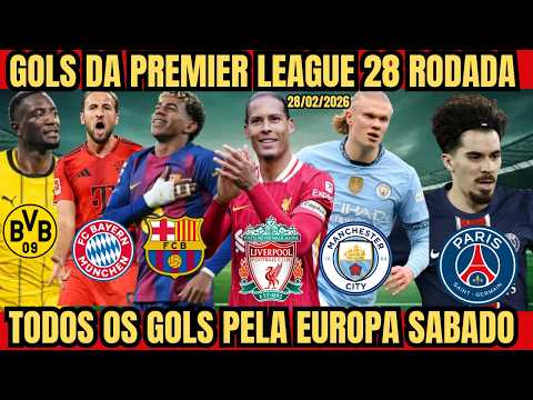 Goals from yesterday's Premier League matchday 28, all goals from major European leagues.