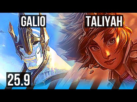 GALIO vs TALIYAH (MID) | 7/2/5 | KR Master | 25.9