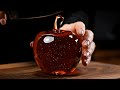 1 HOUR SATISFYING CUTTING GLASS FRUITS ASMR ASMR NO TALKING Cloud Nine ASMR