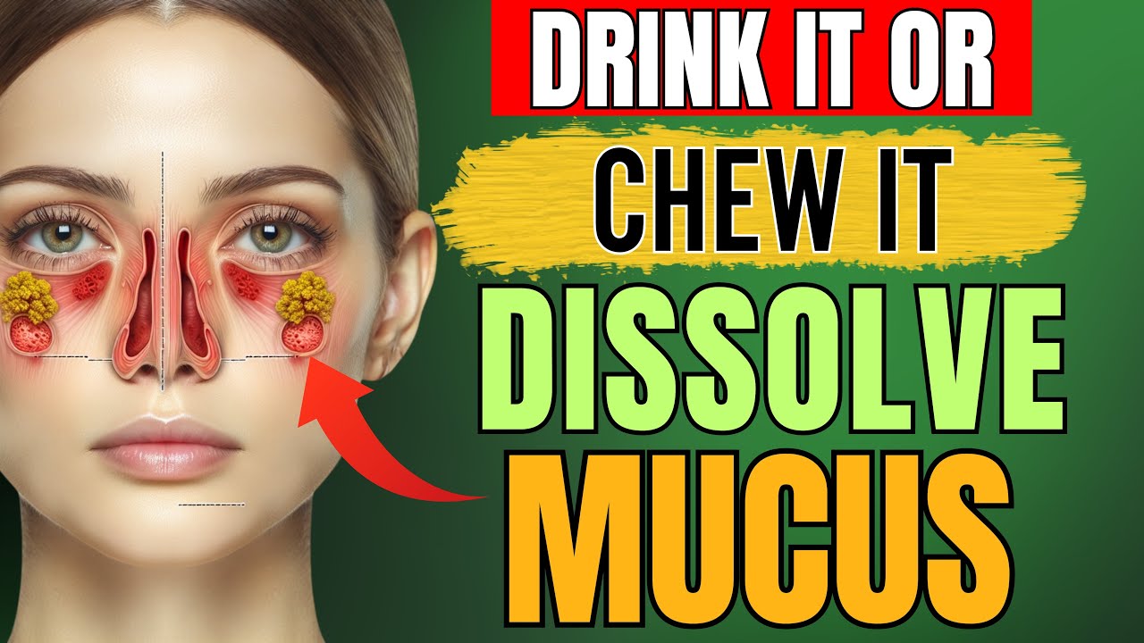 Drink It or Chew It Dissolve Mucus Your Sinus, Chest & Lungs Will Love You (not what you think)