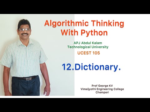 12dictionary Algorithmic Thinking With Python Ucest 105 Programming In Python Cst 362python