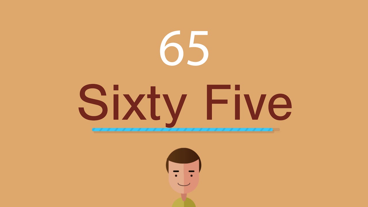 Cómo decir 65 en inglés