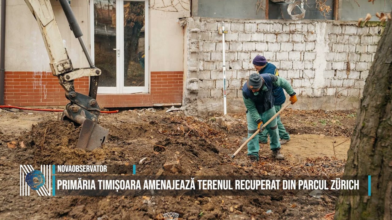Primăria Timișoara amenajează terenul recuperat din Parcul Zürich