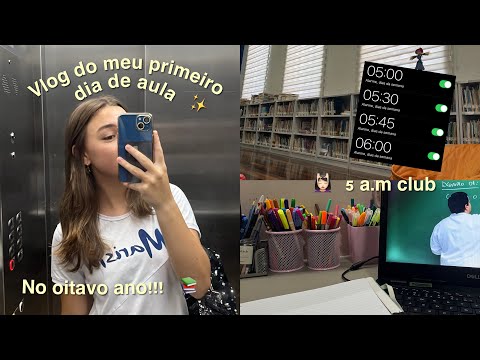MEU PRIMEIRO DIA DE AULA!! // ESCOLA NOVA?? #vlog