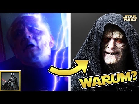 Star Wars: Warum wurde PALPATINE von seinen Machtblitzen so verstümmelt und Luke nicht?