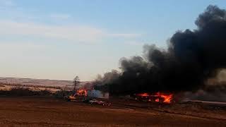 Mark Kathol homestead goes up in flames Pt3 Nov 25th, 2017
