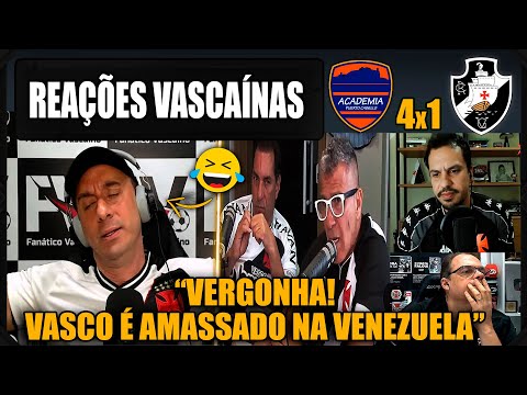 REAÇÕES dos VASCAÍNOS - PUERTO CABELLO 4x1 VASCO - COPA SUL-AMERICANA - VAMOS RIR DO VASCO!