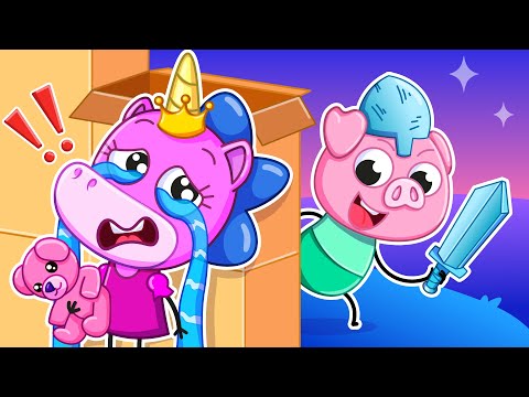 Save the Princess! | Cardboard Castle Challenge👑🏰 | Teeny Mimi🦄