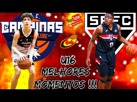MELHORES MOMENTOS DE CAMPINAS BASQUETE X SÃO PAULO PELO CAMPEONATO PAULISTA U-16 !!! 🇧🇷 🏀