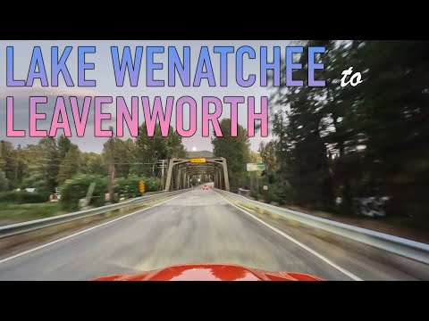Lake Wenatchee to Leavenworth Sunset Drive in 4K