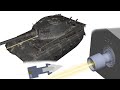 T-34-85 vs Tiger II | BR-365P APCR | Armor Penetration Simulation