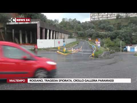 ROSSANO, TRAGEDIA SFIORATA, CROLLO GALLERIA PARAMASSI