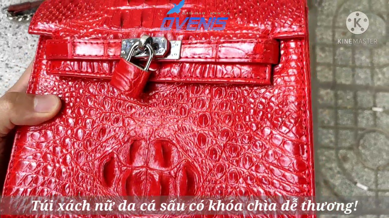 Túi xách da cá sấu có sử dụng khóa chìa!