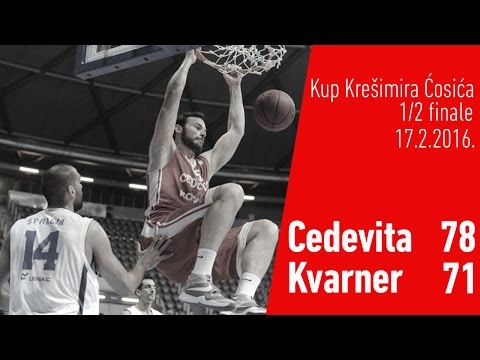Cedevita - Kvarner, 1/2finale Kupa K. Ćosića (17.2.2016.) I KK Cedevita TV