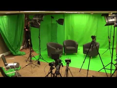 Green screen - before and after
