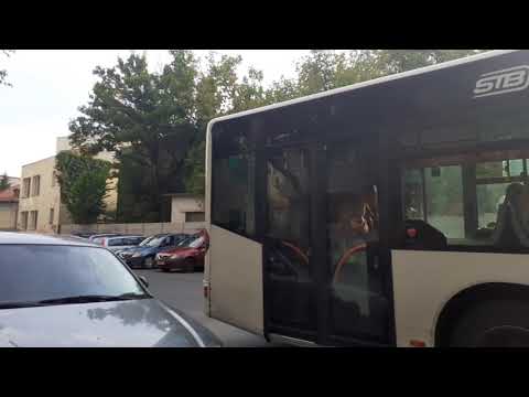 Autobuzul Mercedes-Benz Citaro Euro 3 #4543 părăsind stația Bd. Ghica Tei (182)