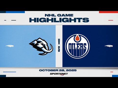 NHL Highlights | Mammoth vs. Oilers - October 28, 2025