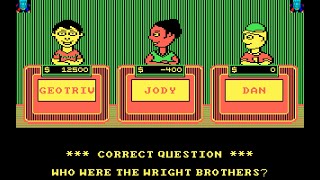 DOS Game: Jeopardy! Junior Edition (1989 GameTek, Inc.)