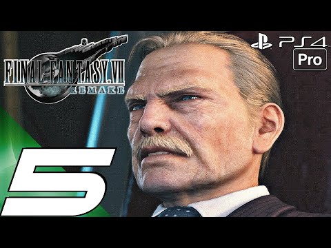 FINAL FANTASY VII REMAKE - Gameplay Walkthrough Part 5 - Sector 4 Plate (PS4 PRO) 100%