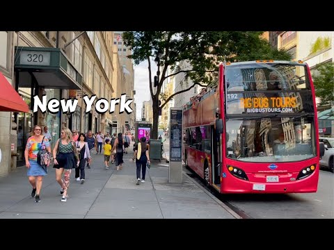 Streets Of New York City 4k Video - Manhattan Summer Walking Tour