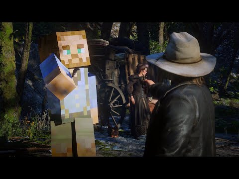 Minecraft Arthur in RDR2?! Mind-Blowing Crossover!