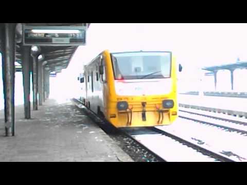 Odjezd vlaku Os 6171 (ČD 814.176) - Lovosice, 26. 1. 2013