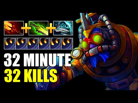 Aggresive Tinker, 32 Kills in 32 Minute Gameplay | Tinker Dota 2 Gameplay