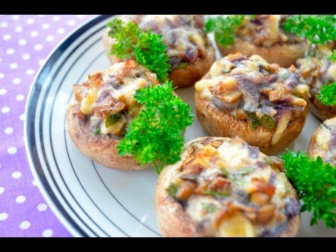 Pieczarki nadziewane - Jak zrobić - [Smakowite Dania]