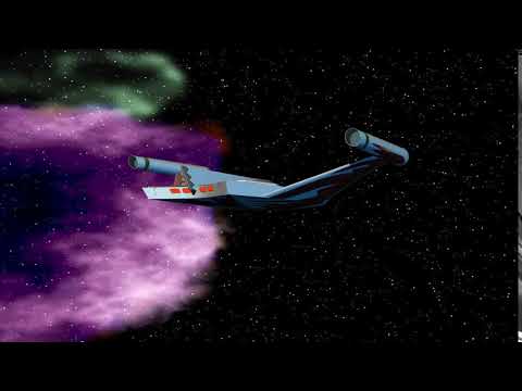 TOS Romulan Bird of Prey flyby