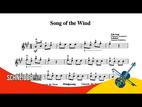 03 - Song of The Wind | Suzuki Book 1 | Violin Sheet Music | Partitura para Violino