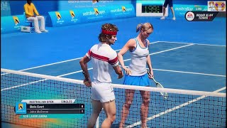GRAND SLAM TENNIS 2 EA SPORTS FADES &amp; FANTASY CLASSICS SUPERSTAR LEVEL John McEnroe VS Chris Evert